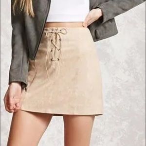 nwt faux leather forever 21 skirt